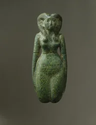 Fruchtbarkeitsfigurine (1938-1700 v. Chr.) (Fayence)